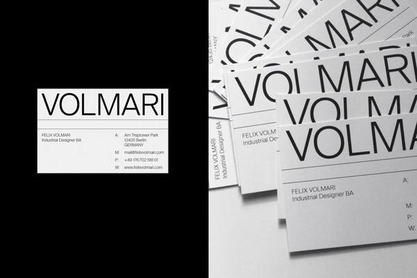 Volmari Business Cards